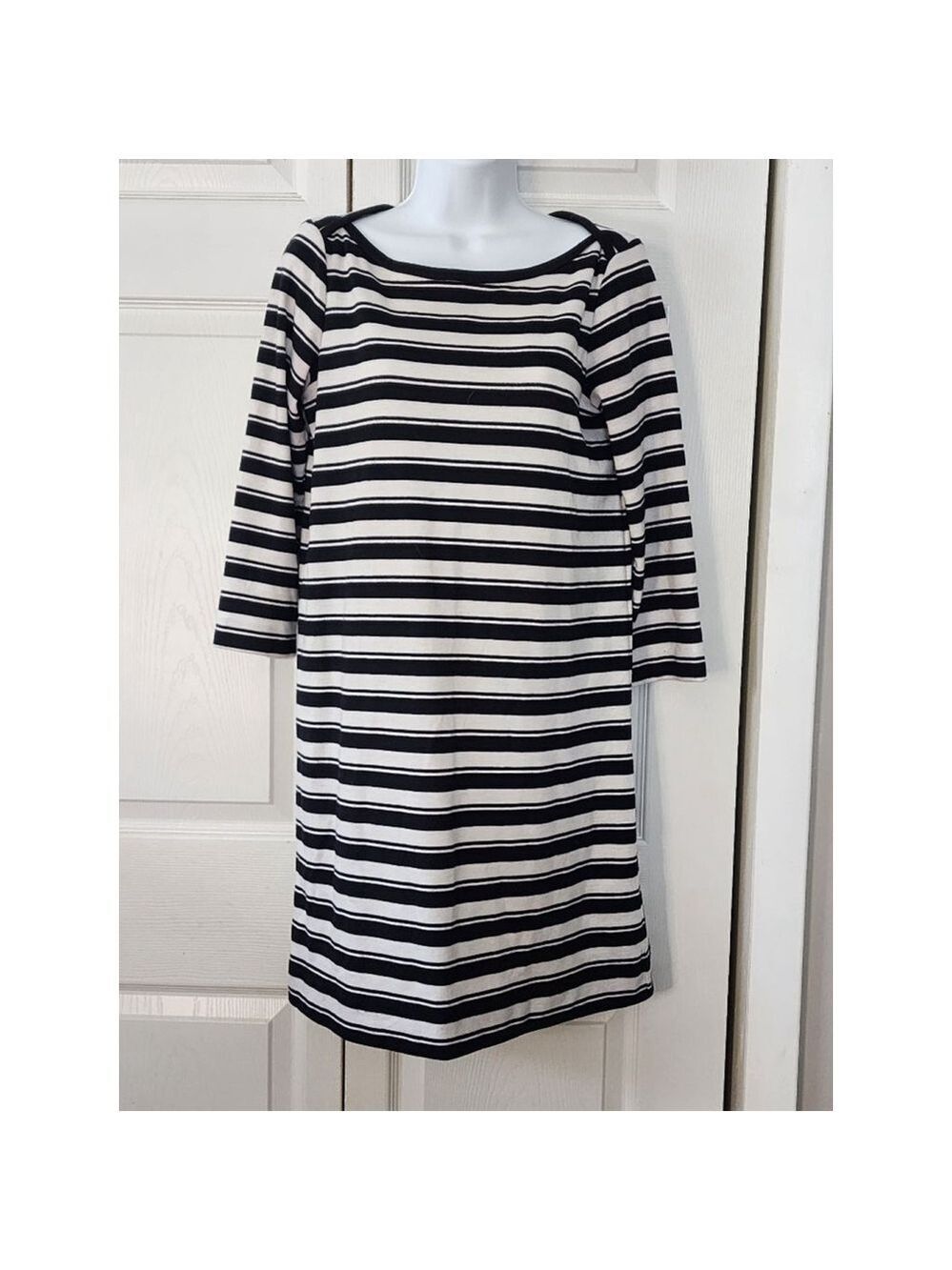 Women's LOFT Dress, S, Black & White